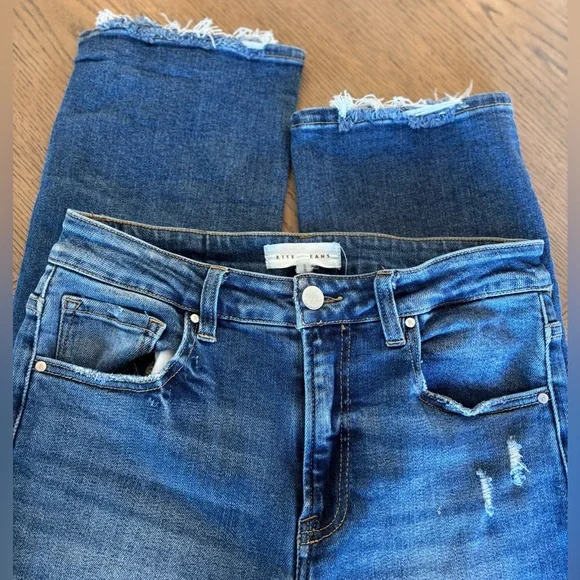 Risen Remember Me High Rise Straight Leg Jeans - Picture 7 of 9